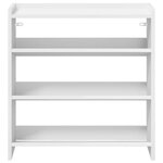 vidaXL Étagère à chaussures blanc 60x25x62 cm bois d'ingénierie