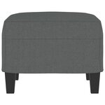 vidaXL Repose-pied Gris foncé 60x50x41 cm Tissu