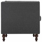 vidaXL Fauteuil gris foncé tissu