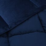 vidaXL Duvet complet toute l'année 200 x 240 cm 4 saisons Bleu foncé