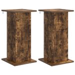 vidaXL Support de Plante 2 Pièces Chêne fumé 30 5 x 30 x 60 5 cm