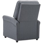 vidaXL Fauteuil électrique de massage Gris foncé Tissu