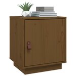 vidaXL Tables de chevet 2Pièces Marron miel 40x34x45cm Bois de pin massif