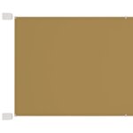 vidaXL Auvent vertical Beige 250x360 cm Tissu oxford