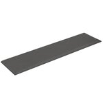 vidaXL Panneaux muraux 12 Pièces Gris 60x15 cm Similicuir 1 08 m²