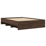 vidaXL Cadre de lit sans matelas chêne marron 120x200 cm