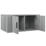 vidaXL Table basse Sonoma gris 80x50x36 cm Bois d'ingénierie