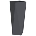 vidaXL Jardinière Anthracite 30 x 30 x 75 cm Acier