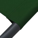 vidaXL Lit de repos d'extérieur avec auvent vert