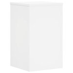 vidaXL Supports pour plantes 2 Pièces blanc 30x30x50 cm bois d'ingénierie