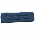 vidaXL Cadre de lit avec LED sans matelas bleu 200x200 cm tissu