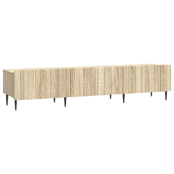 vidaXL Meuble TV 147 x 34 5 x 32 cm Chêne Sonoma Bois d'ingénierie
