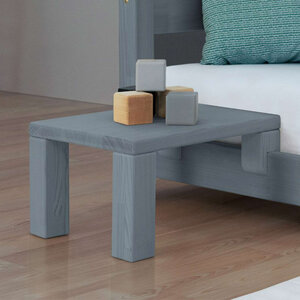 Table de chevet à fixer sur le lit - Gris - 23 x 32 x 41 cm