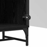 vidaXL Haut Armoire Chêne noir 35 x 37 x 117 cm Bois d'ingénierie