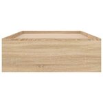 vidaXL Cadre de lit sans matelas chêne sonoma 90x200 cm