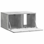 vidaXL Meuble TV mural 59 5 x 41 x 30 cm Gris béton Bois d'ingénierie
