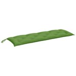 vidaXL Coussin de banc de jardin vert mélangé 150x50x7 cm tissu