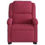 vidaXL Fauteuil inclinable de massage électrique rouge bordeaux
