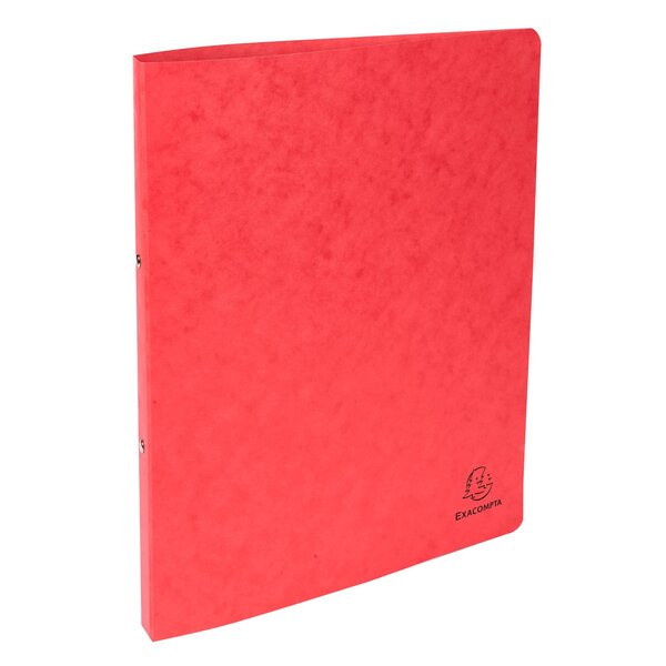 Classeur 2 Anneaux 15mm Carte Lustrée - A4 - Rouge - X 10 - Exacompta