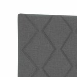 Headboard LED vidaXL Design en Blocs de Diamants Gris Foncé 90 cm Tissu