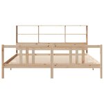 vidaXL Lit bibliothèque sans matelas 180x200 cm bois massif de pin