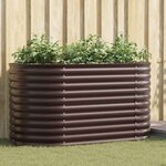 vidaXL Jardinière surélevée Marron 160 x 80 x 81 cm Acier