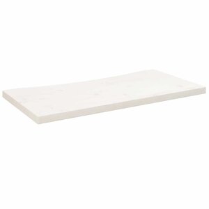 vidaXL Dessus de bureau blanc 80x40x2 5 cm bois massif de pin