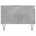 vidaXL Table basse Gris béton 90x50x36 5 cm Bois d'ingénierie