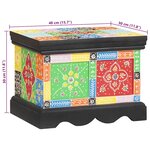 vidaXL Boîte de rangement 40x30x30 cm en bois massif