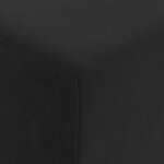 vidaXL Canapé-lit pliable Noir 120 x 60 x 49 cm Tissu