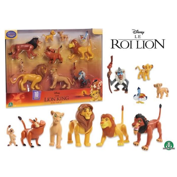 LE ROI LION - Coffret 10 Figurines et Accessoires