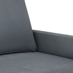 vidaXL Ensemble de canapés 3 Pièces avec coussins Gris foncé Velours