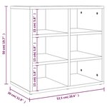vidaXL Armoire à chaussures Chêne marron 52 5x30x50 cm