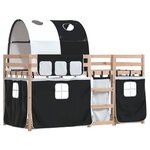 vidaXL Lit superposé sans matelas 90x200 cm bois de pin massif