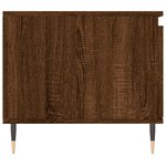 vidaXL Table basse Chêne marron 100x50x45 cm Bois d'ingénierie