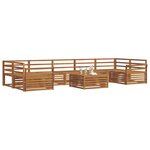 vidaXL Ensemble de canapés d'extérieur 8 pc Naturel