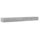 Tiroirs de lit vidaXL Gris Sonoma 200x36 5x16 5 cm en bois aggloméré