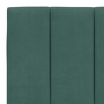 vidaXL Lit avec matelas vert foncé 200x200 cm velours