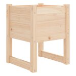vidaXL Jardinière 40x40x52 5 cm Bois massif de pin