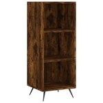 vidaXL Armoire à étagères chêne fumé 34 5x32 5x90 cm bois d'ingénierie