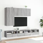 vidaXL Meuble TV mural sonoma gris 60x30x30 cm bois d'ingénierie