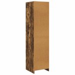 vidaXL Armoire avec tiroirs Chêne fumé 50x50x200 cm Bois d'ingénierie