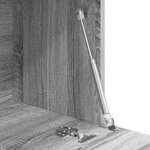 vidaXL Bureau d'écriture Gris Sonoma Gris Bois d'ingénierie Grand