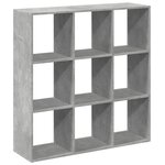 vidaXL Étagère séparatrice de pièce gris béton 102x29x103 5 cm