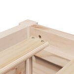 vidaXL Lit avec matelas 140x200 cm bois massif de pin