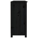 vidaXL Buffet Noir 100x35x74 5 cm Bois massif de pin