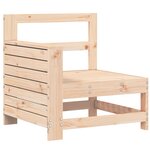 vidaXL Salon de jardin 10 Pièces bois de pin massif