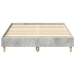 vidaXL Cadre de lit Gris béton 120 x 190 cm Bois d'ingénierie