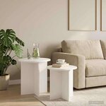 vidaXL Ensemble de tables d'appoint 2 Pièces Bois d’ingénierie