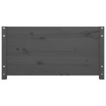 vidaXL Lit de jour sans matelas gris 90x200 cm bois de pin massif